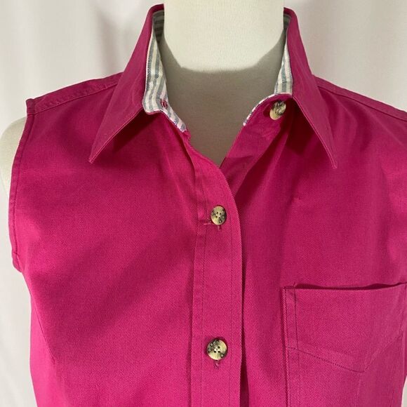 Rods Western Store Pink Sleeveless Button Down Top - Picture 3 of 4